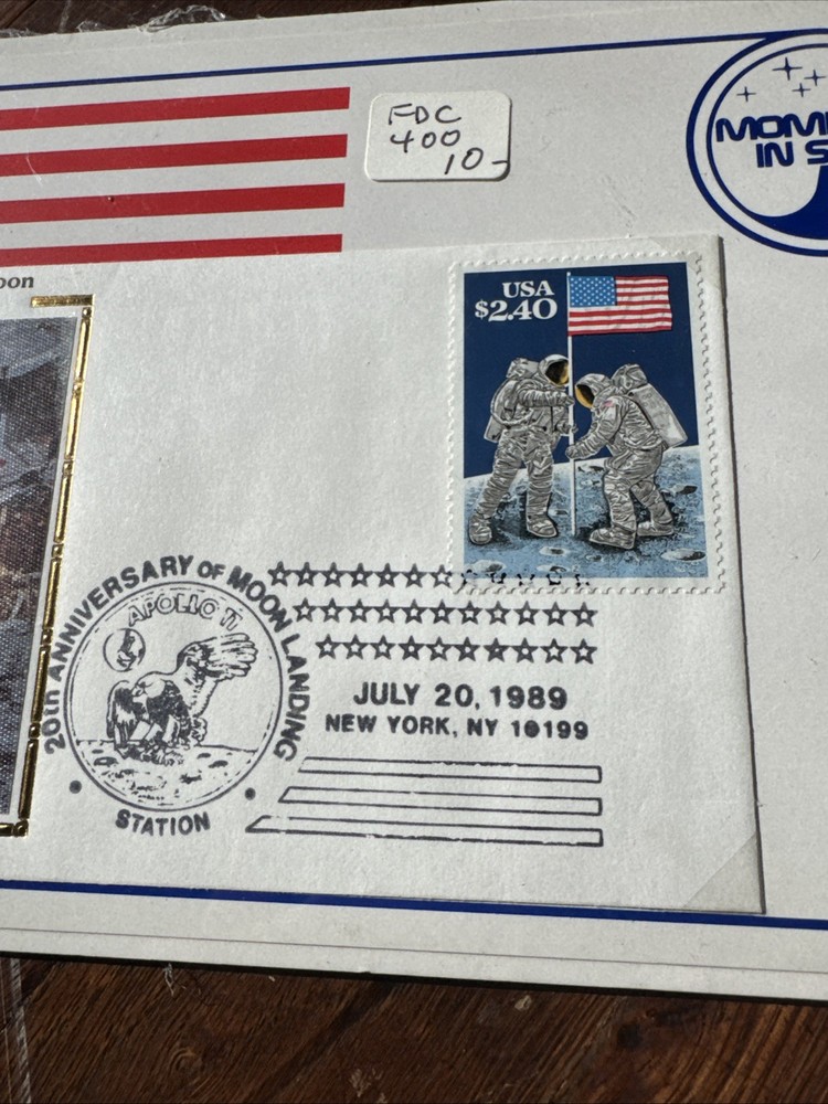 First Man On the Moon 20th Anniversary Envelope