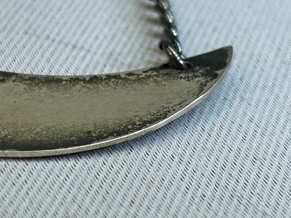 Vintage Sterling Silver Bourbon Decanter Label