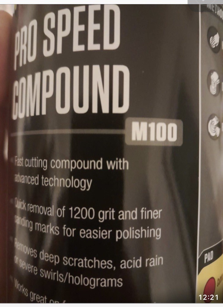 3M M100 Polish Kit Refurbishing Car Sanding Paste Meguiar's 4 Set Compound