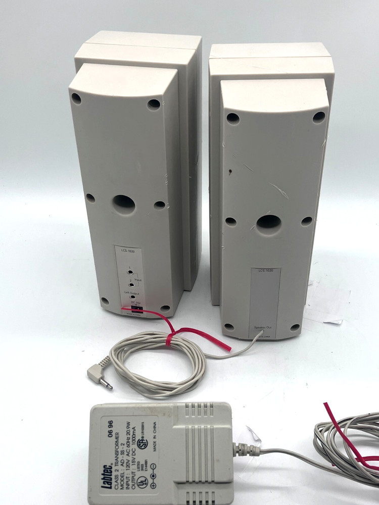 Labtec 2-Piece Speaker System LCS-1020 includes Power Cord