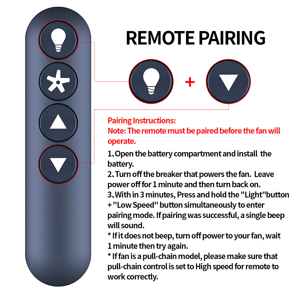 Remote Control For Hunter Handheld Ceiling Fan K5579-01