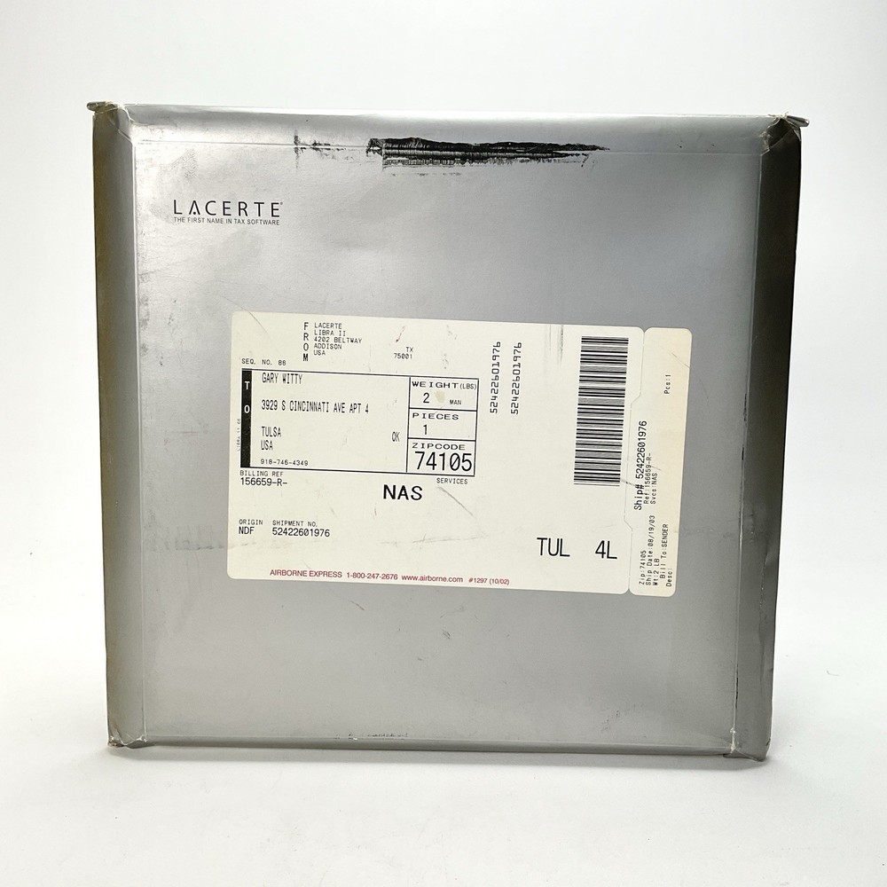 Intuit Lacerte Software Corporation Evaluation Disk User Guide Vintage Computing