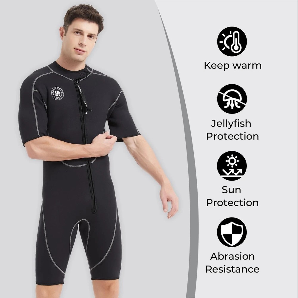 Front Zip Shorty Wetsuit - 3mm Thickness