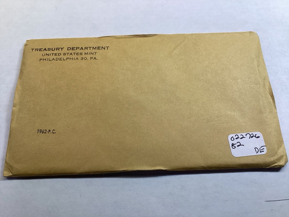 1962 Unopened US Mint Silver Proof Set in Original Flat Package 022726 82de