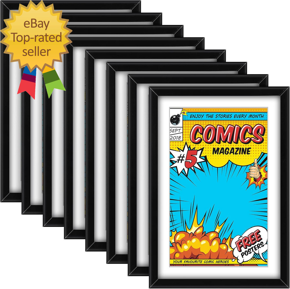 8 Pack Comic Book Frame, UV Protection, Comic Picture Magazine Frames Fits Curre
