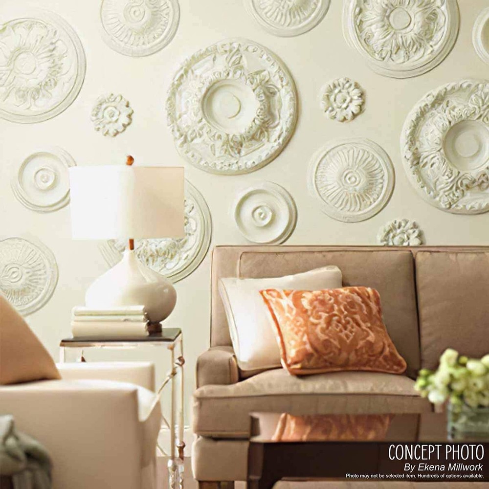 Ekena Millwork Legacy Acanthus Ceiling Medallion, Mud