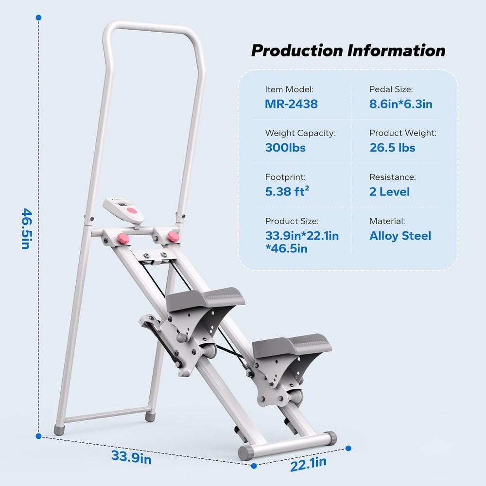 Stair Stepper, New Version Stairmaster, 2438W Folding Climber