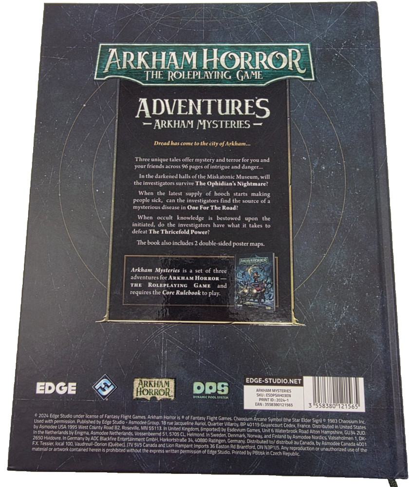 Arkham Horror the RPG: Adventures - Arkham Mysteries Pre-owned
