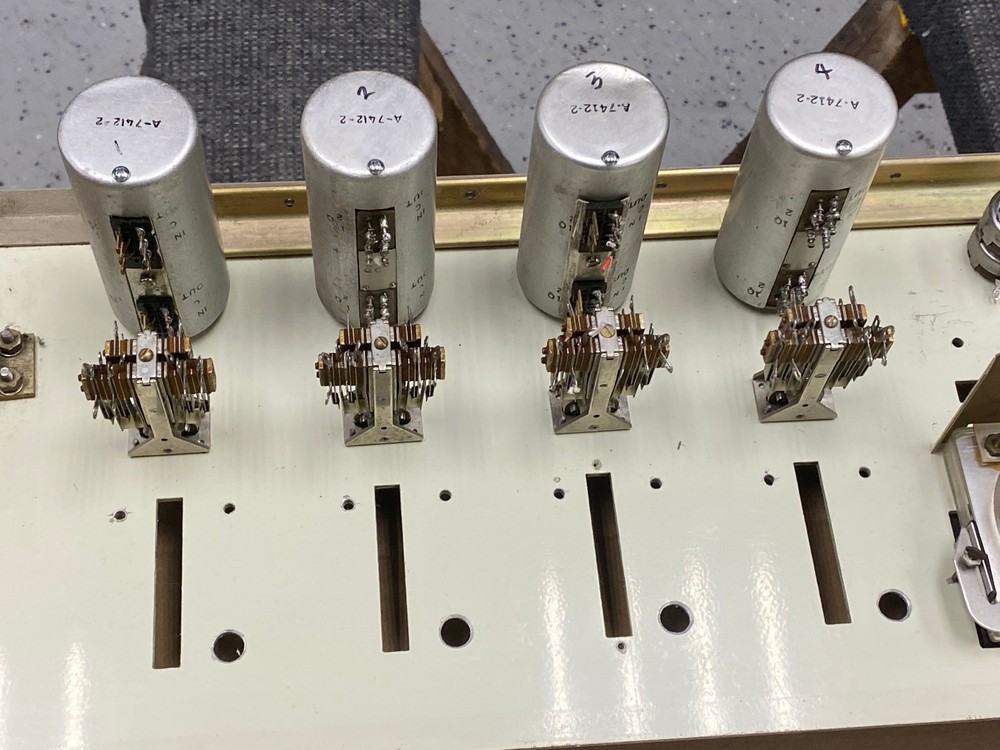 Stereo Ampro Console Front Panel with Switches - Knobs - VU's - Attenuators