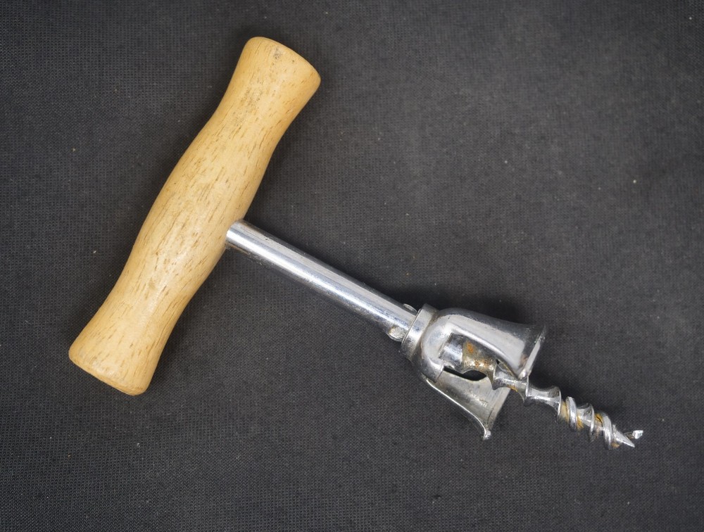 Wooden Handle French Style Corkscrew
