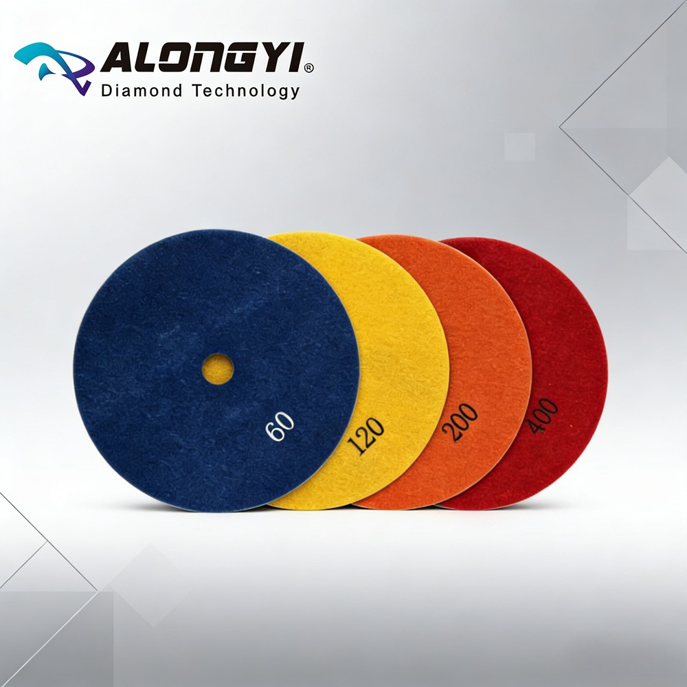 4PCS 7" Electroplated Flexible Diamond Grinding Disc Honing Pad Stone