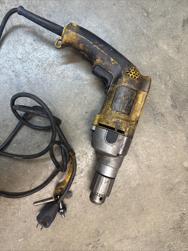 Dewalt DW245 Corded Drill 1/2in TESTED POWERS ON WORKS, Includes Key