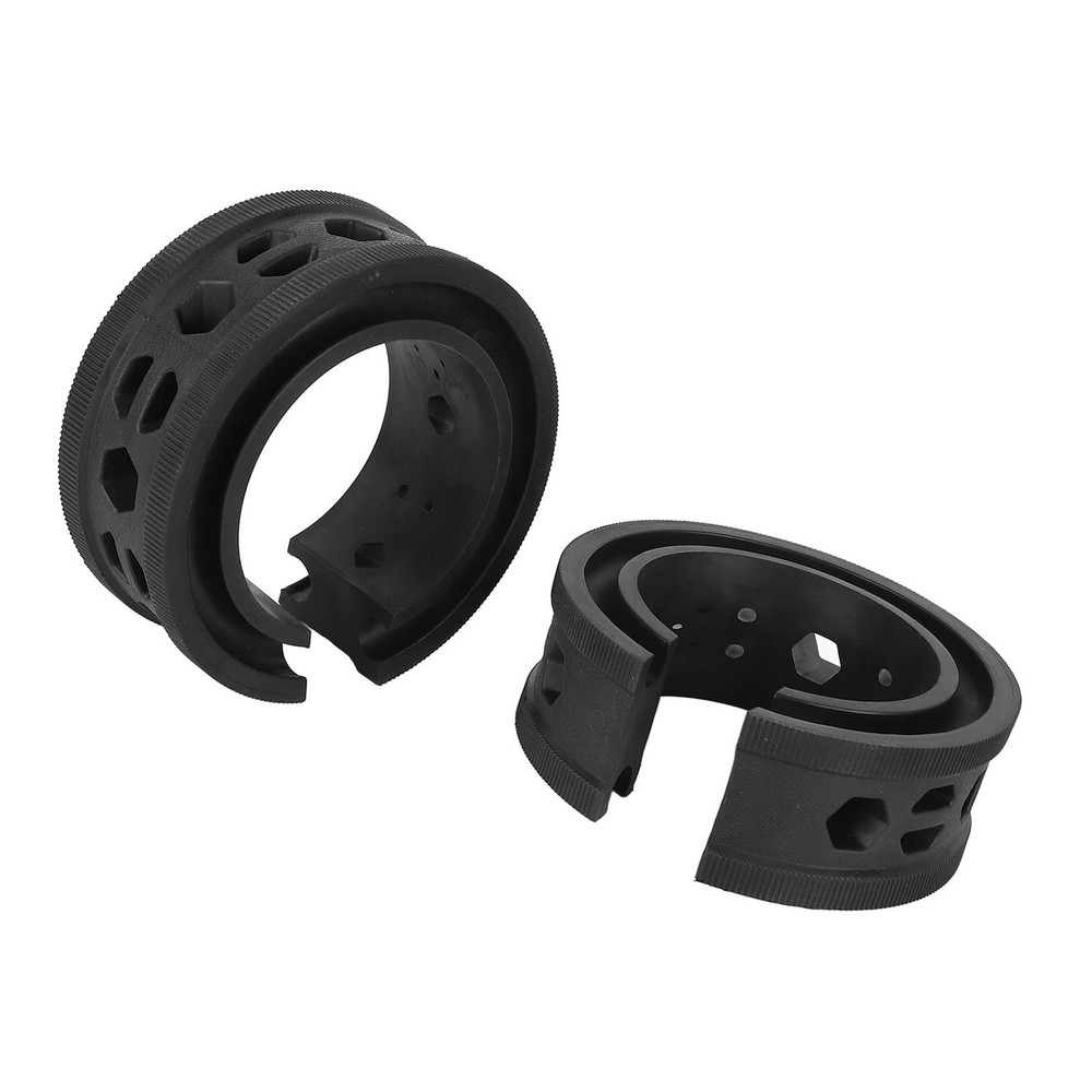 2PCS Car Coil Spring Buffer Rubber, Universal Shock normal, Black