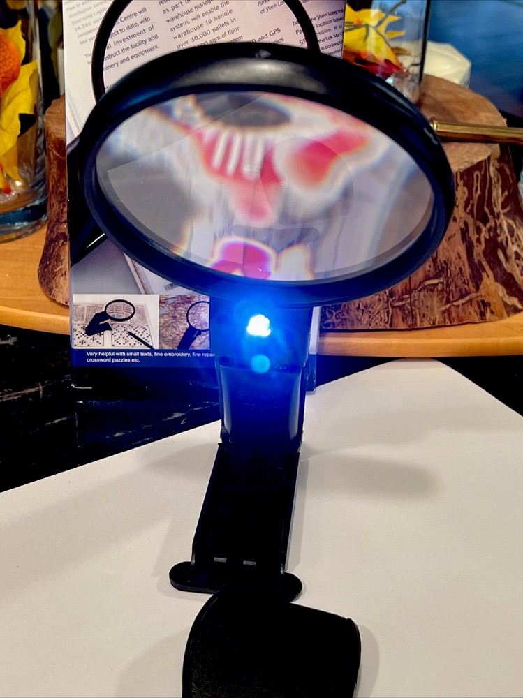 Magnifying Glass with Light Handheld & Stand Includes a Mini Portable Magnifier