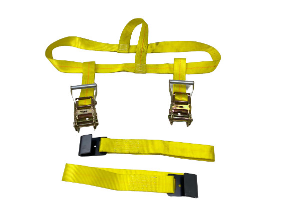 Yellow Side Mount Tire Net Tow Dolly Strap (2 Pack)