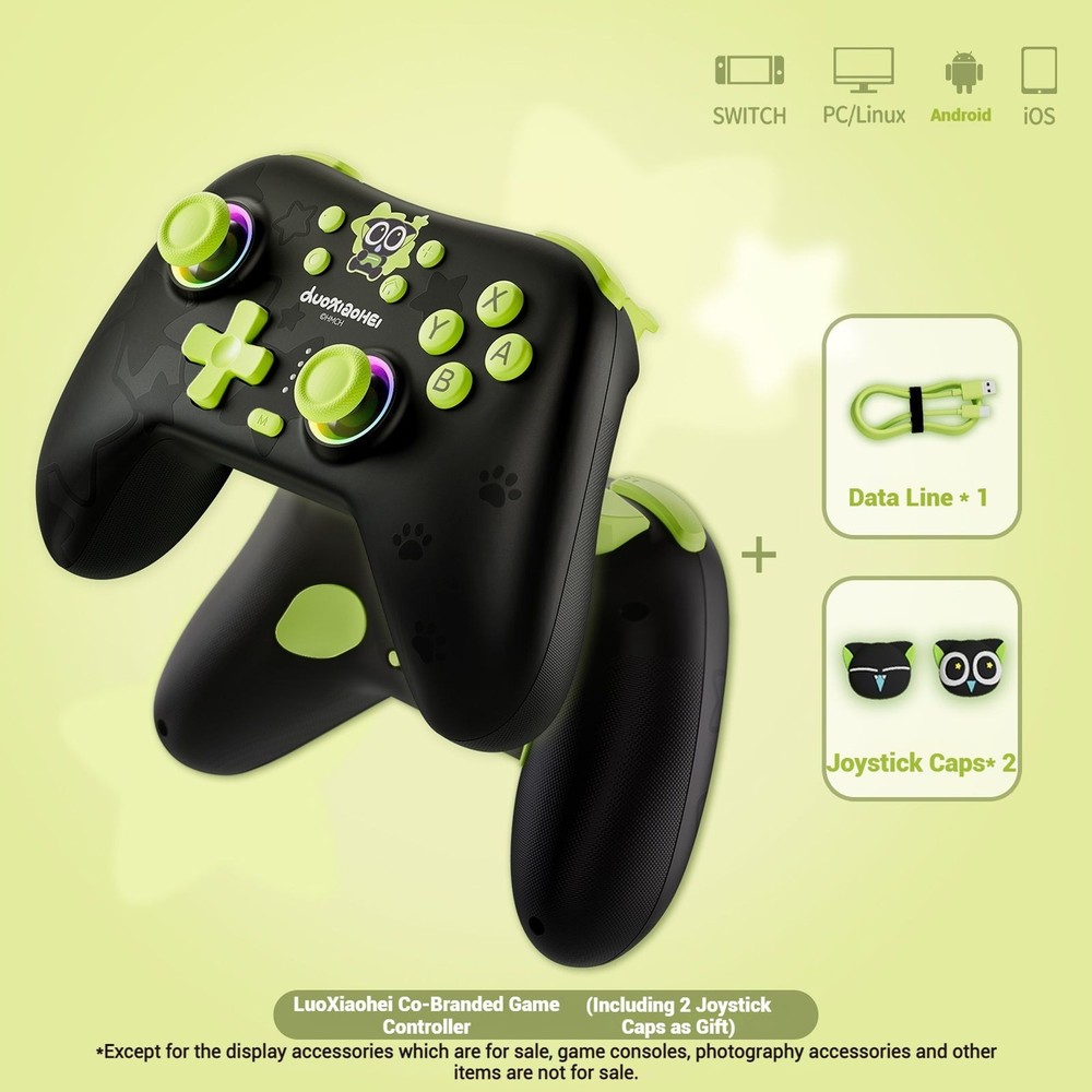 GeekShare Switch Controller Hall Effect Controllers Wireless for PC,Android,iOS