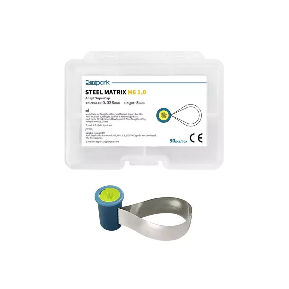 Dental Matrix Bands Reel Double-Side Anatomically Shaped Soft Bands Kit M6