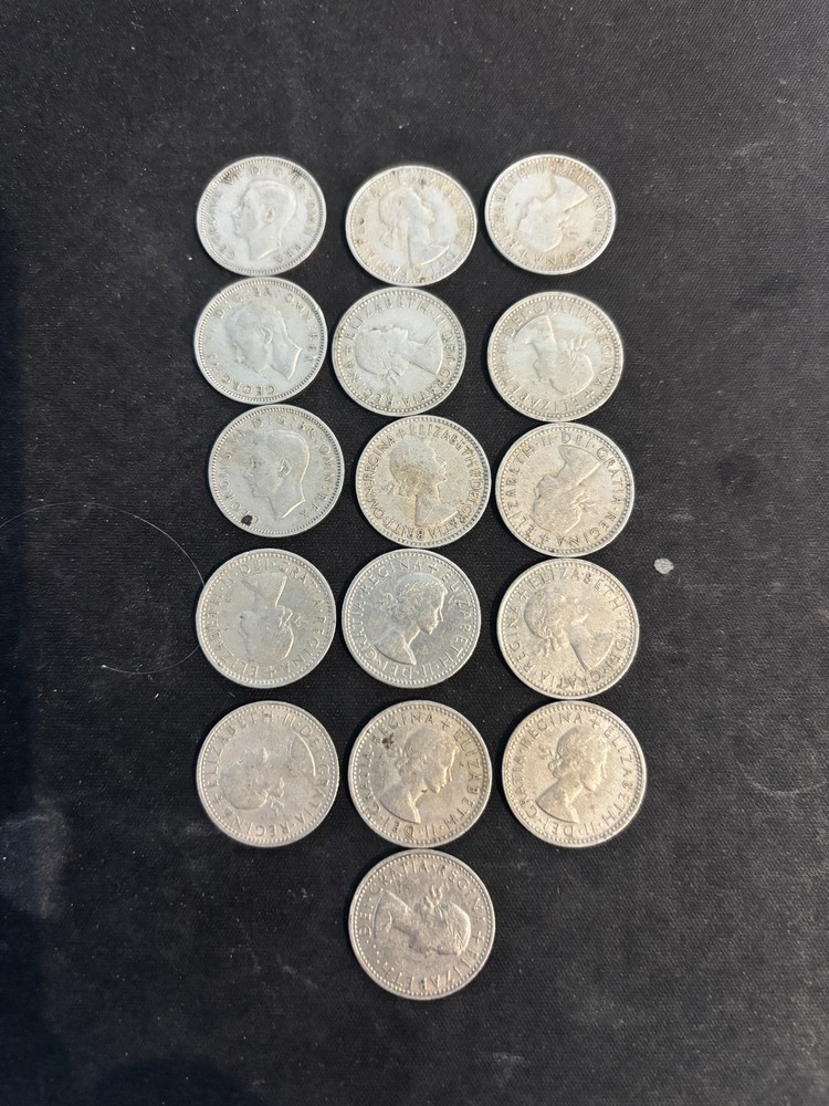 16 sixpences from 1948 onwards