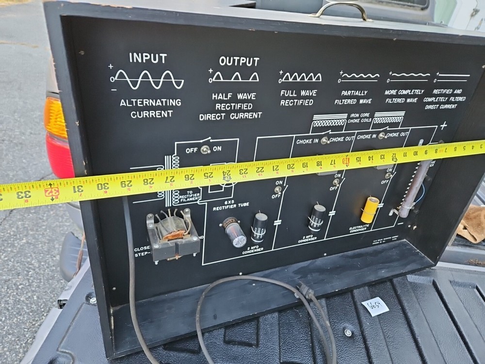 rare Welch Scientific Input Output Wave Current Training Teaching display 66S4