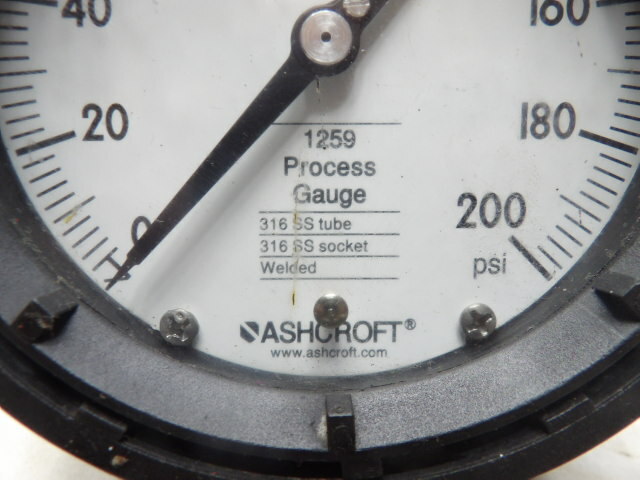 Ashcroft 1259 Process Gauge 0-200 psi
