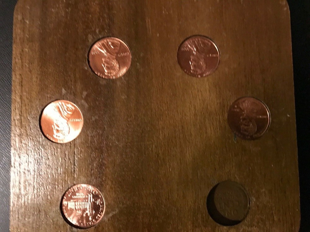 RARE 1909-2009 Lincoln One Cent Bicentennial Set CUSTOM & UNIQUE Solid WALNUT