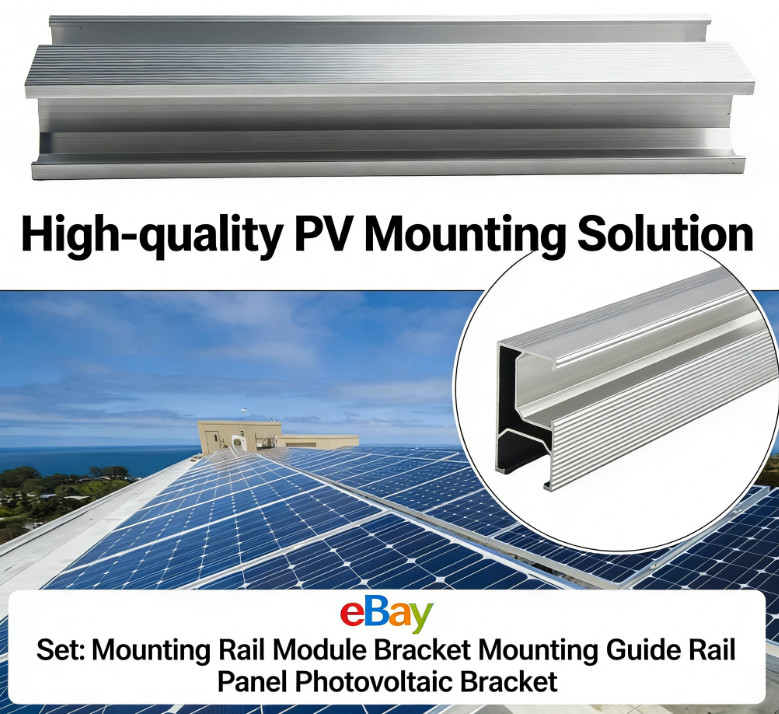 Set：Mounting Rail Module Bracket Mounting Guide Rail Panel Photovoltaic Bracket