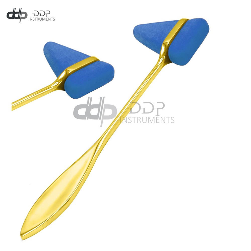 Gold Plated Blue - Taylor Tomahawk Reflex Hammer for Examination