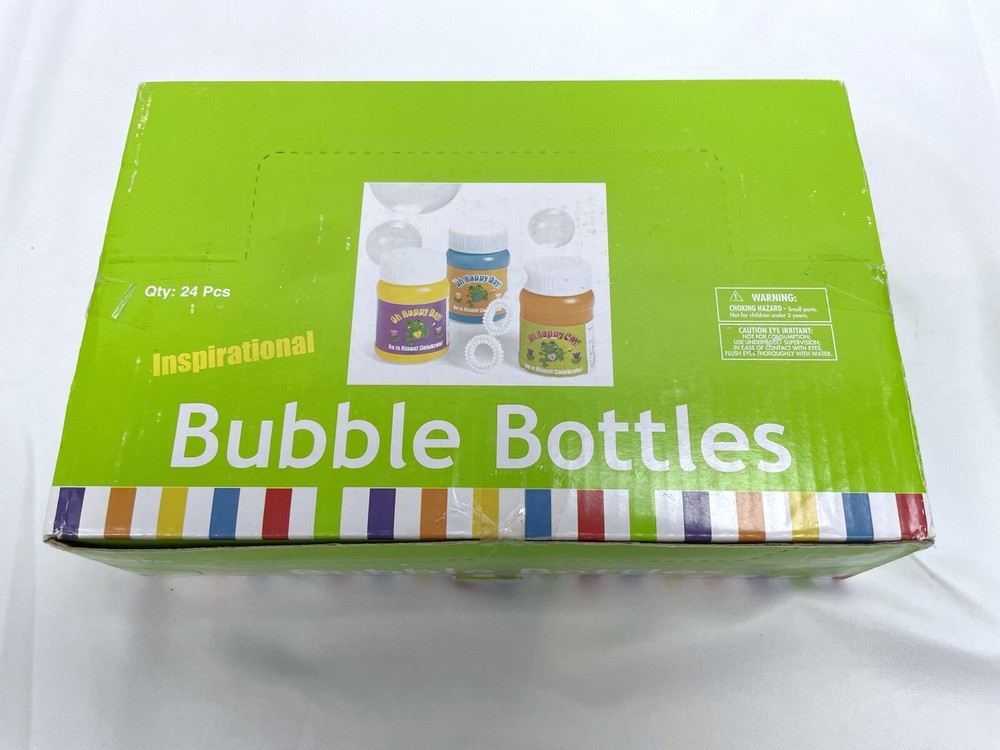 New Easter He is Risen Resurrection Mini Bubbles 24 Count Oh Hoppy Day