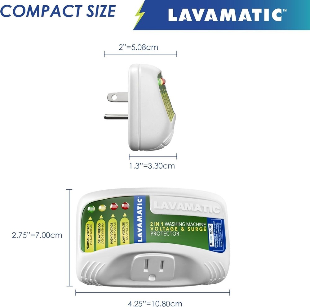 Lavamatic WS-10521 Electronic Surge Protector for Washing Machine