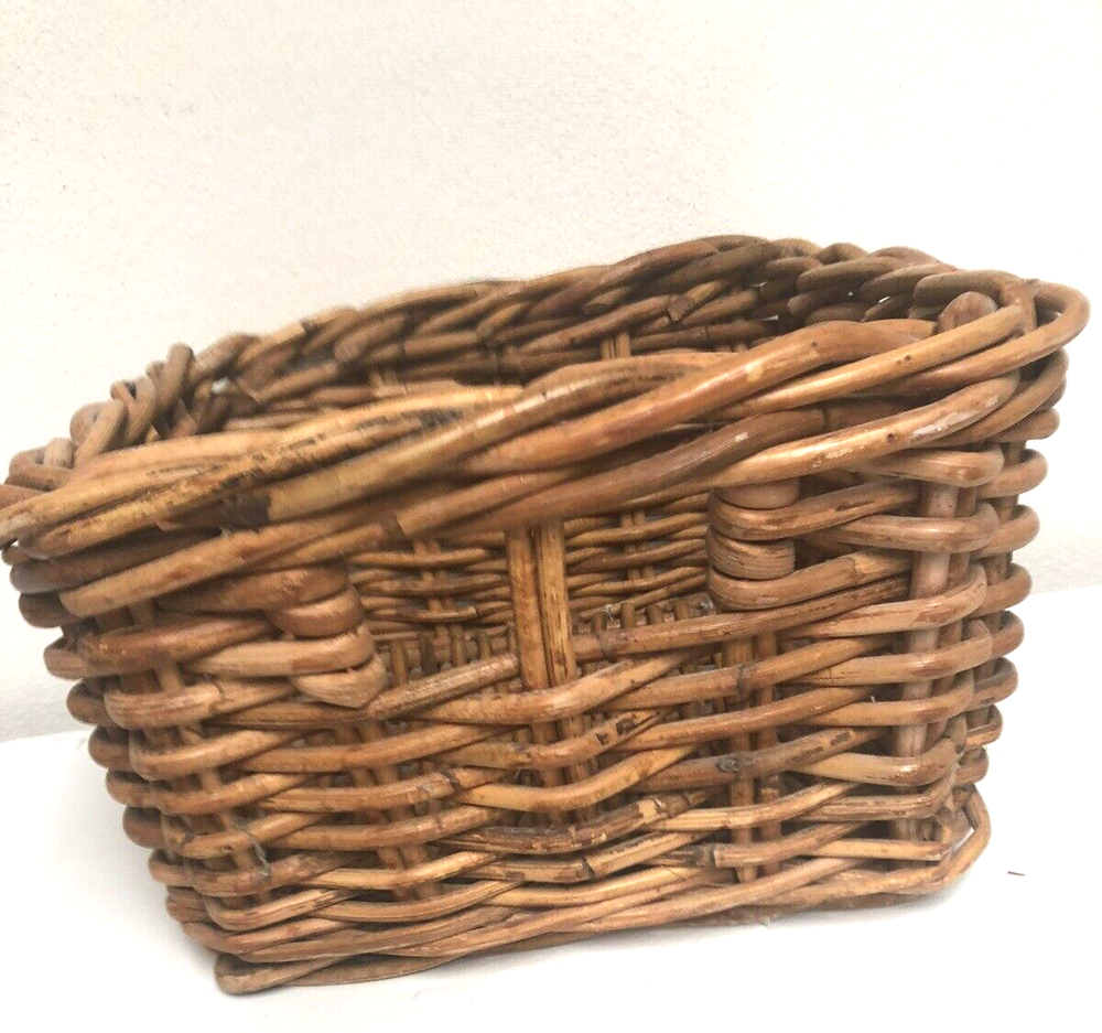 Heavy Large Wicker Basket 10" x 10" x 5*