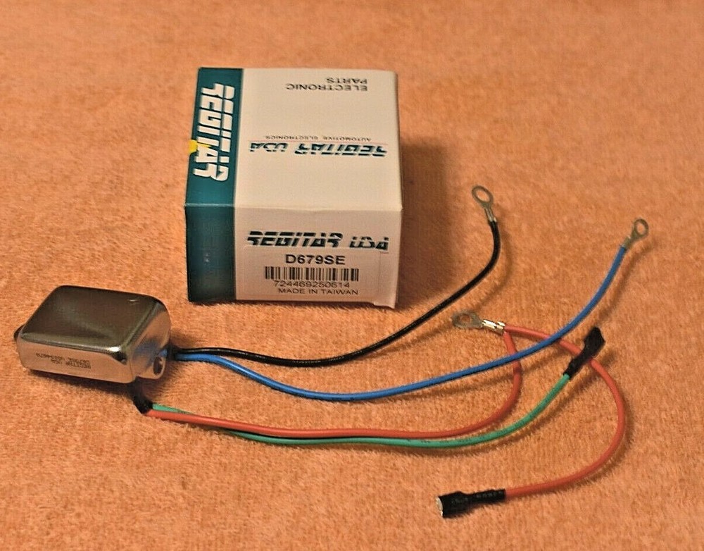 12V CONVERSION  REGULATOR 1 WIRE HOOKUP FOR CHRYSLER SQUARE BACK ALTERNATOR