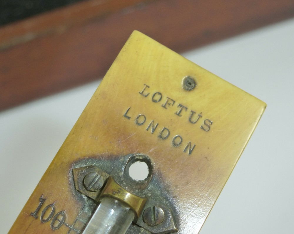 Sikes Hydrometer by Loftus London about 190