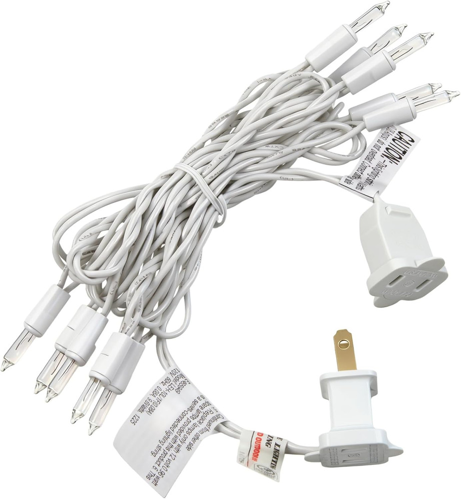 Mini Christmas Lights String Warm White Vintage Short Strand String Lights, Clea