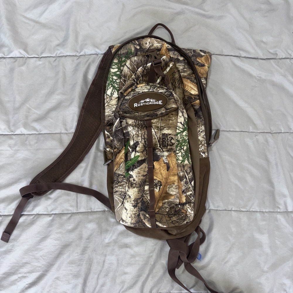 Rustic Ridge Camouflage Backpack Waist Belt Clip Hunting Multi Compartment Used