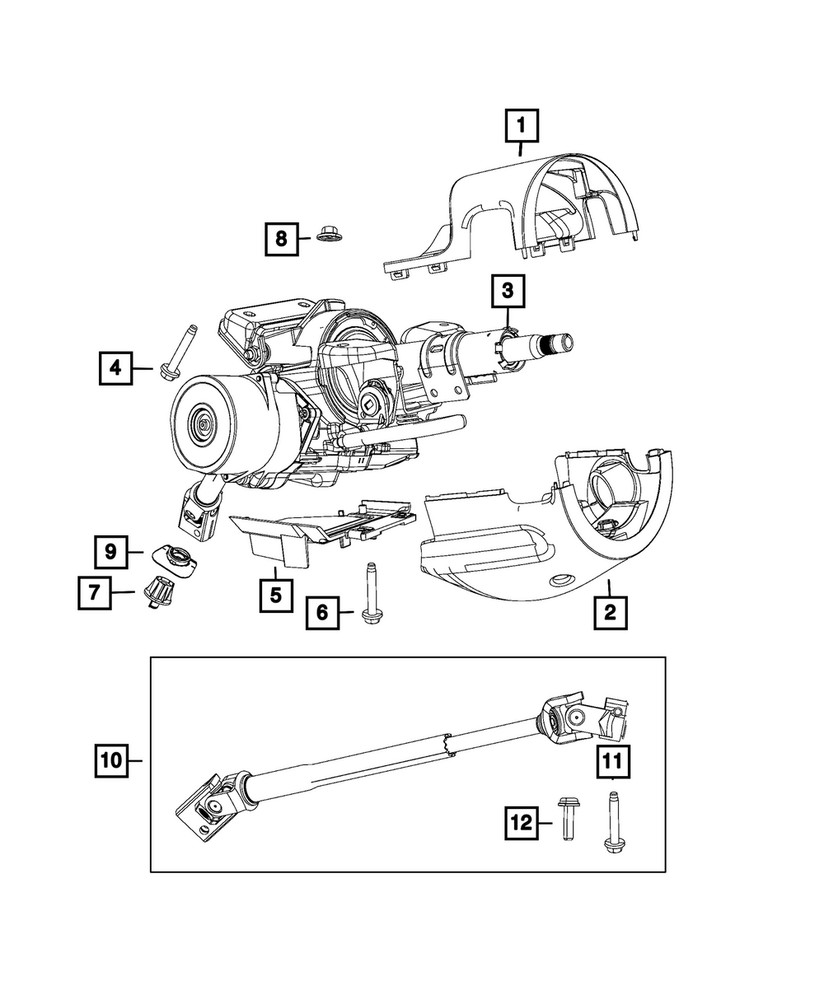 Genuine Mopar Hex Head Locking Screw 6509708aa