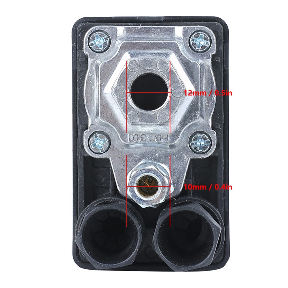 Air Compressor Pressure Switch, Single Hole Central Pneumatic Air Compressor ...