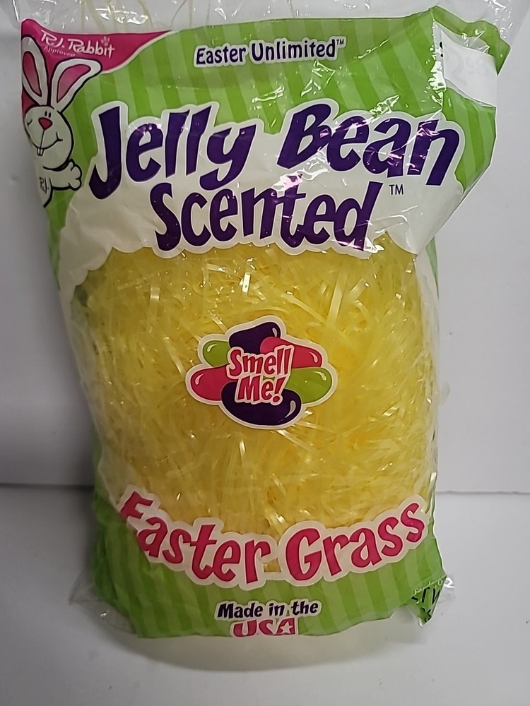 Easter Unlimited Jelly Bean Scented Easter Grass Yellow 3 oz Package