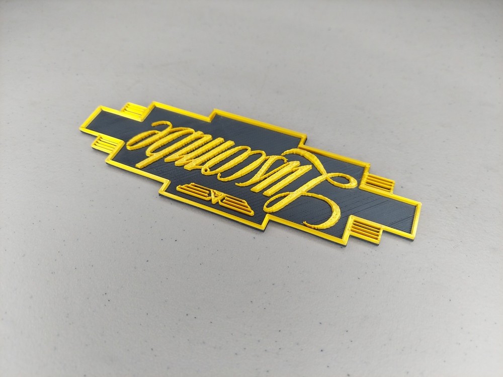 Luscombe Aircraft Airplane Instrument Panel Emblem 3D Printed
