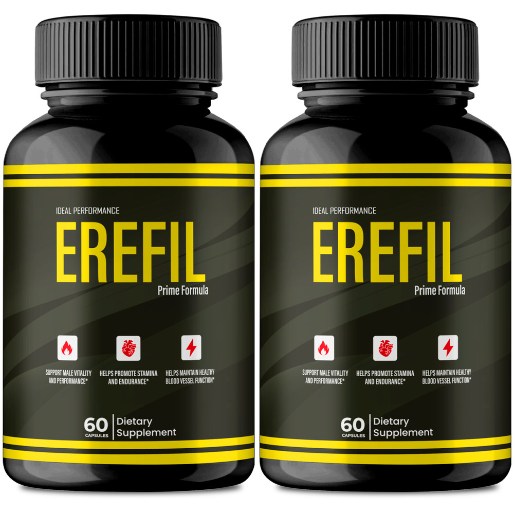 Erefil Supplement Capsules, Advanced Erefil Natural Pills (2 Pack)