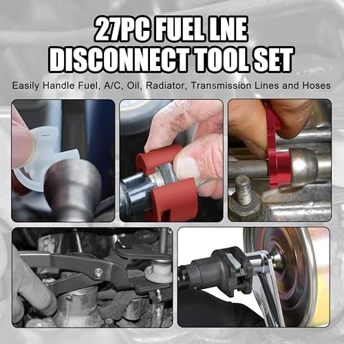 SGT 27pc Fuel Line Disconnect Tool Set,Master Quick Disconnect Tool Kit with