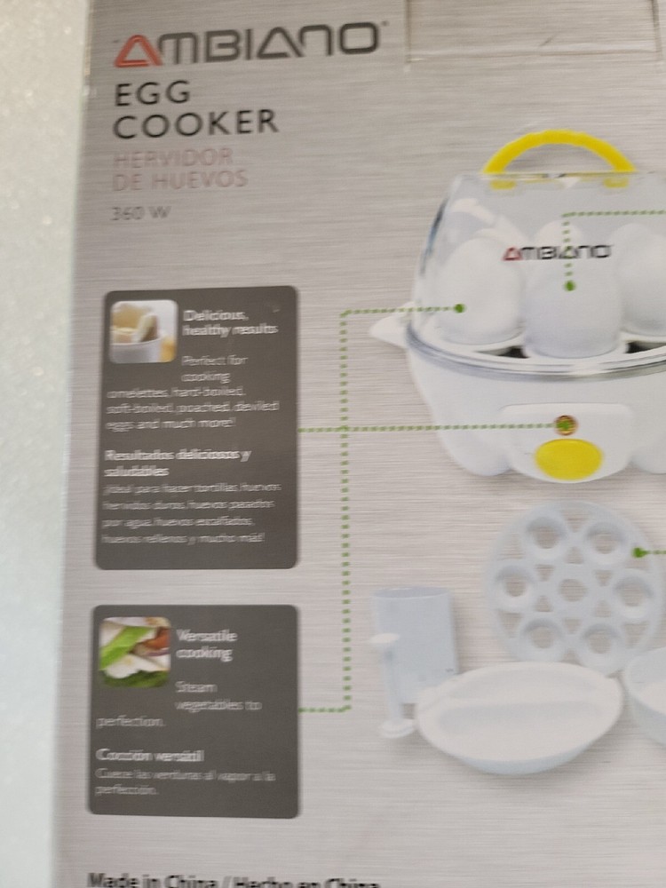 Ambiano Egg Cooker New in Box- White C