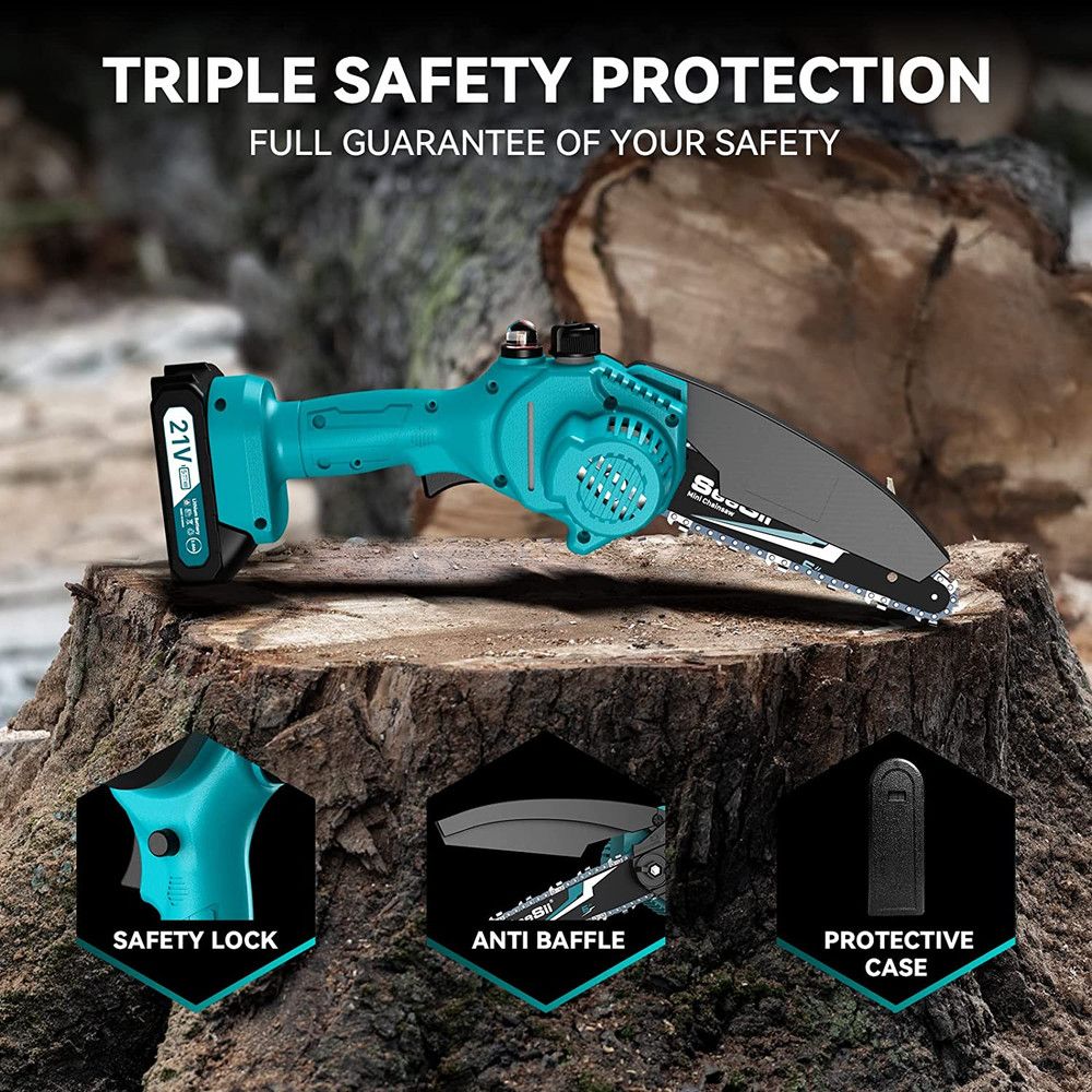 Mini Chainsaw Cordless Portable Handheld Chainsaw Handheld Electric Chainsaw