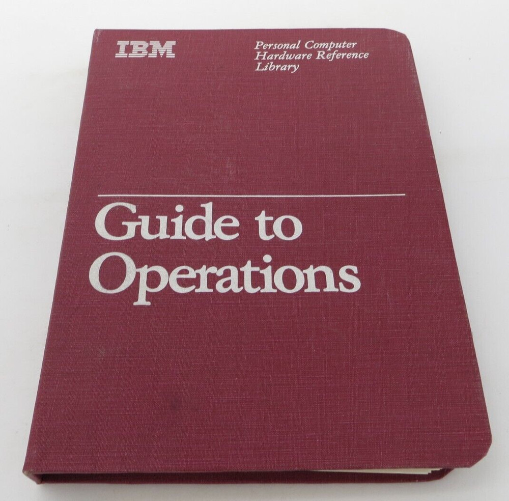 IBM Personal Computer Hardware Reference Library GUIDE TO OPERATIONS 1502292