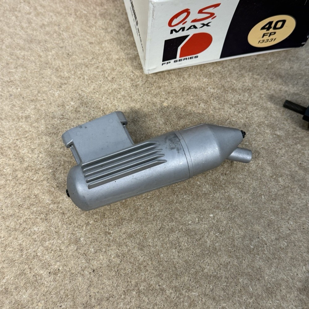 OS MAX 40 FP RC Model Airplane Engine with Muffler N.O.S.