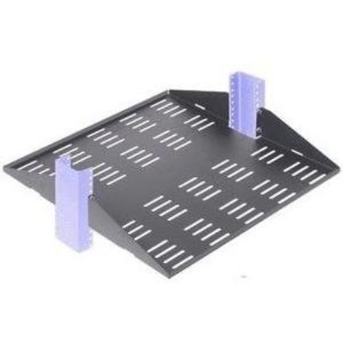Rack Solutions 2U 2Post Center Mount Shelf 20in Depth (Flanged Down