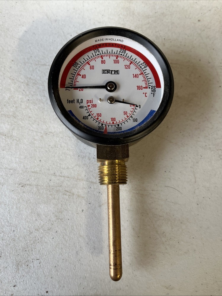 RAYPAK 600672 Temperature & Pressure Gauge 1/2” Bottom Mount B