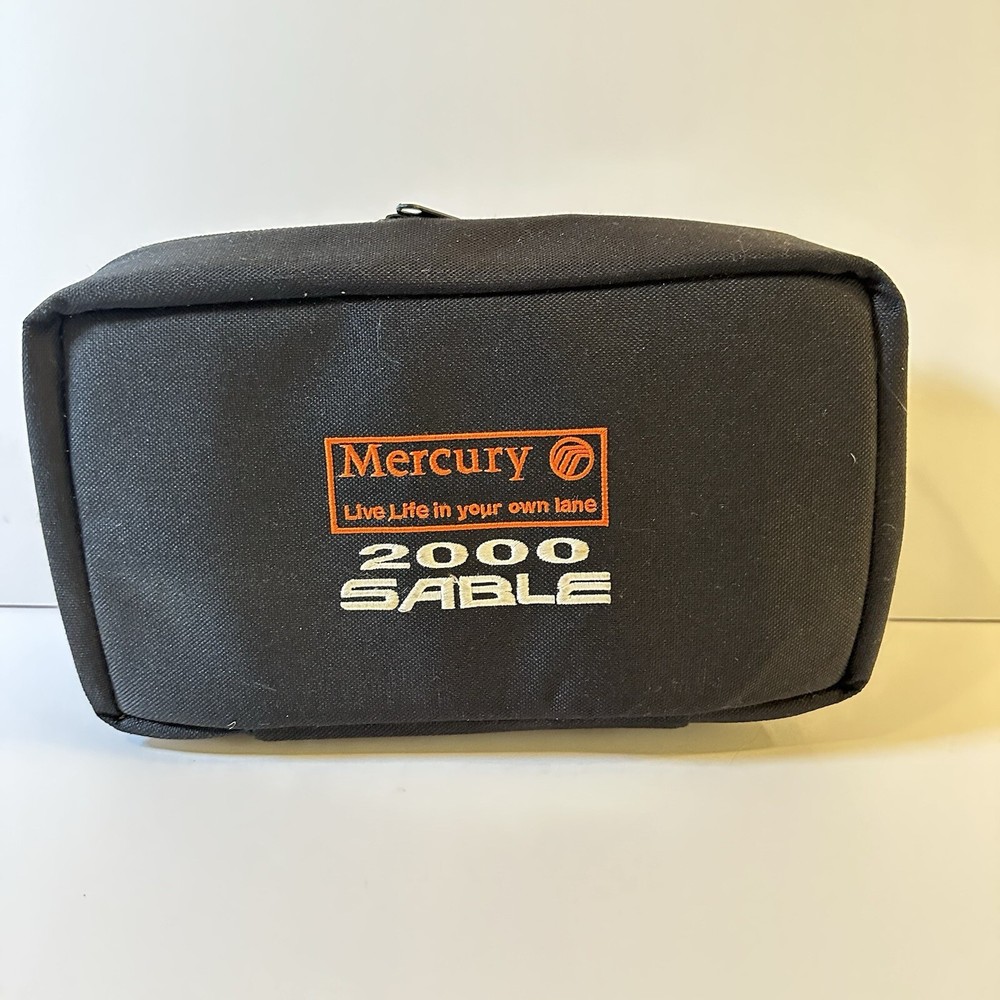 Mercury 2000 Sable First Aid Kit with Emergency Flashlight Black Canvas Case OEM