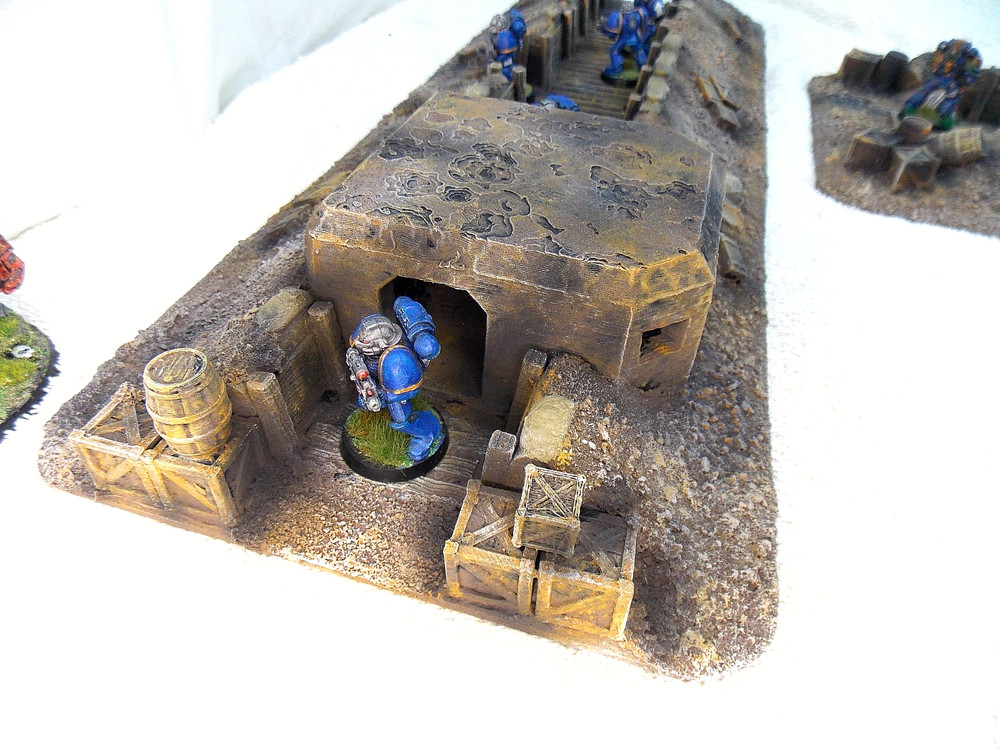 WARGAMING TERRAIN PAINTED ADVANCE ORDERS TRENCH SYSTEM