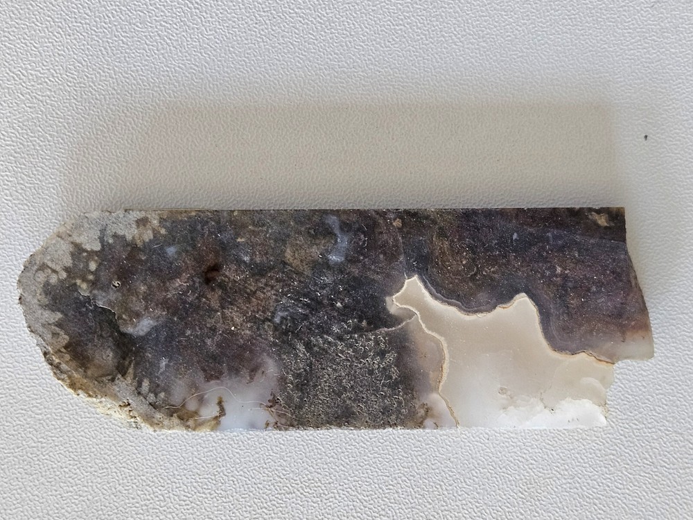 Agate Lapidary Slab With Moss