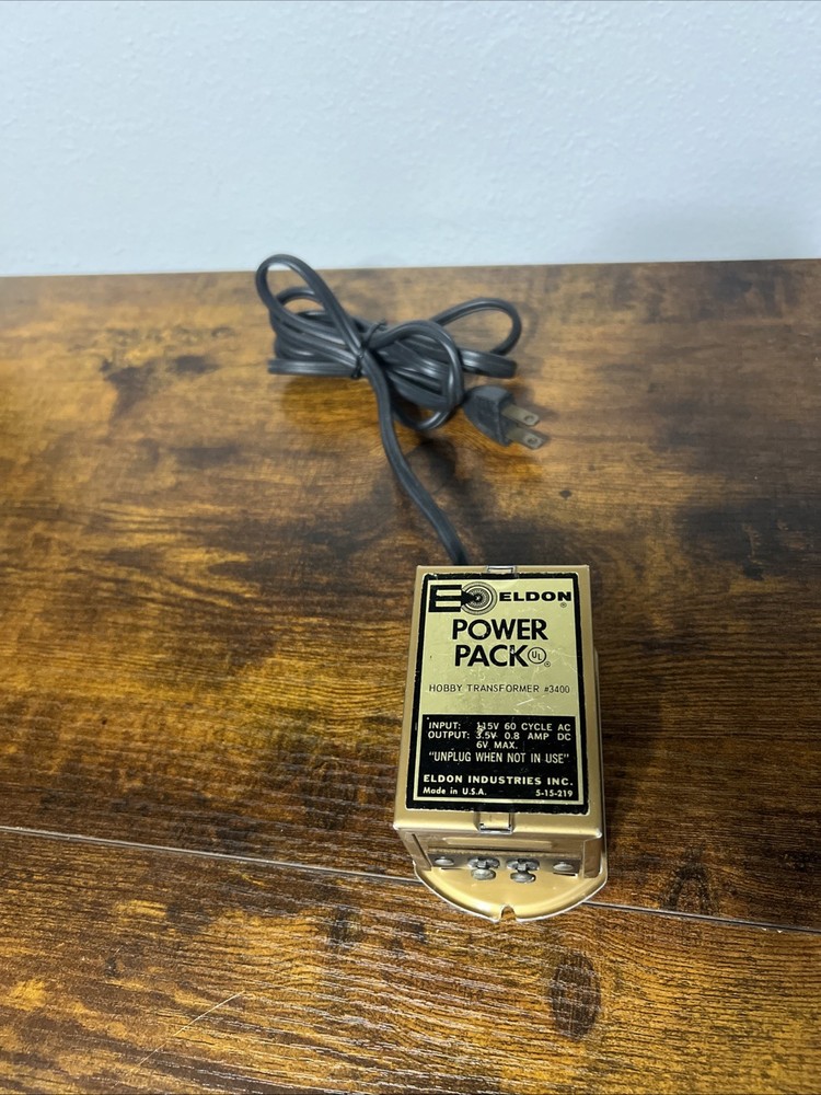 ELDON POWER PACK TOY TRANSFORMER 3400, MADE IN U.S.A